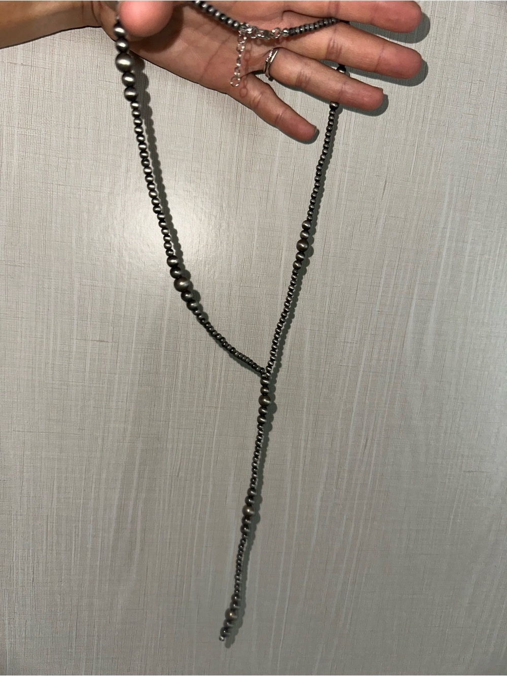 Navajo pearl lariat necklace - Picture 4 of 4